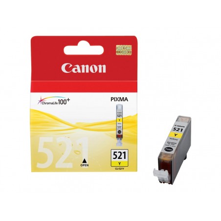 Canon CLI-521Y - jaune - originale - réservoir d'encre Canon CLI-521Y - jaune - originale - réservoir d'encre