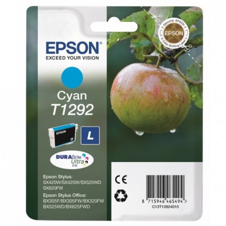 Epson T1292 Pomme - cyan - originale - cartouche d'encre Epson T1292 Pomme - cyan - originale - cartouche d'encre