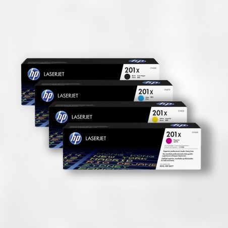 HP 201X Noir, cyan, jaune, magenta Pack de 4 HP 201X Noir, cyan, jaune, magenta Pack de 4