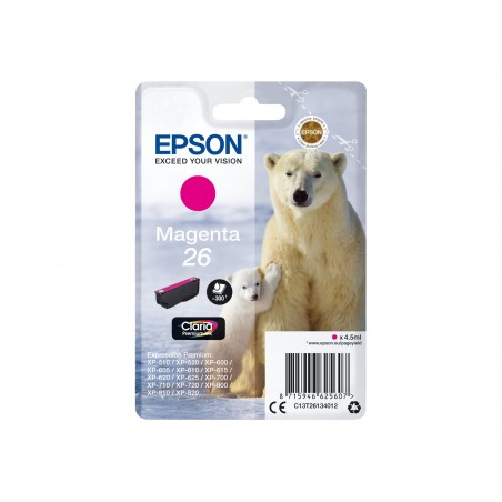 Epson T26 Ours Polaire - magenta - originale - cartouche d'encre Epson T26 Ours Polaire - magenta - originale - cartouche d'encre