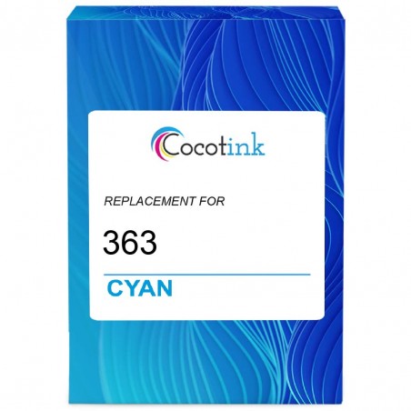Cartouche compatible 363 HP Cyan