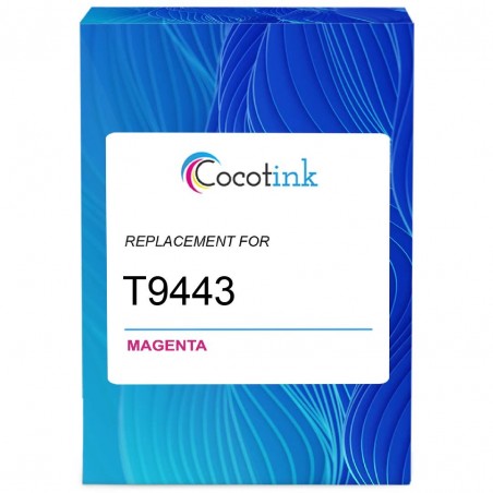 Cartouche d'encre équivalent à Epson Magenta T9443 Capacité standard Magenta