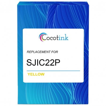 Cartouche d'encre équivalent à Epson SJIC22P(Y) Capacité standard Jaune