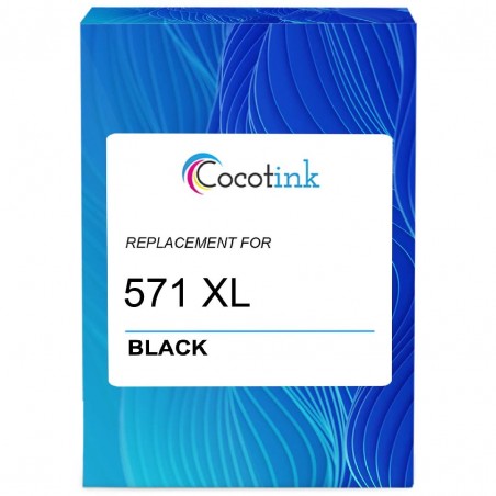 Cartouche d'encre équivalent à Canon CLI 571 XL BK Haute capacité Noir Cartouche d'encre équivalent à Canon CLI 571 XL BK Haute capacité Noir