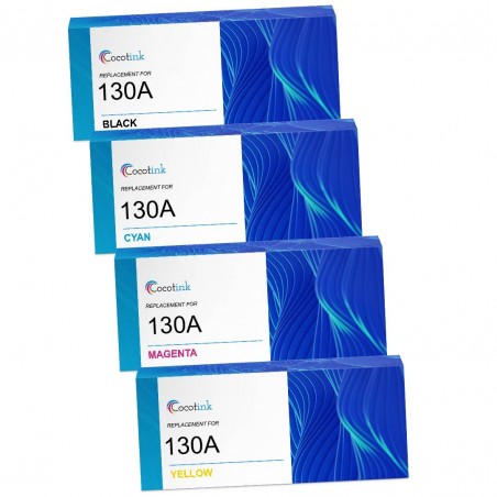 Pack de 4 toners compatibles 130A HP Pack de 4 toners compatibles 130A HP