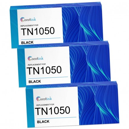 Toner équivalent à Brother TN-1050_3 Pack de 3 Noir Toner équivalent à Brother TN-1050_3 Pack de 3 Noir