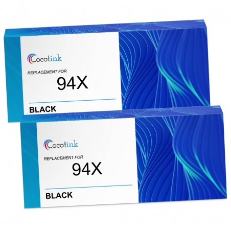 Toner équivalent à HP 94X Pack de 2 Noir Toner équivalent à HP 94X Pack de 2 Noir