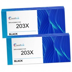 Toner équivalent à HP 203X Pack de 2 Noir