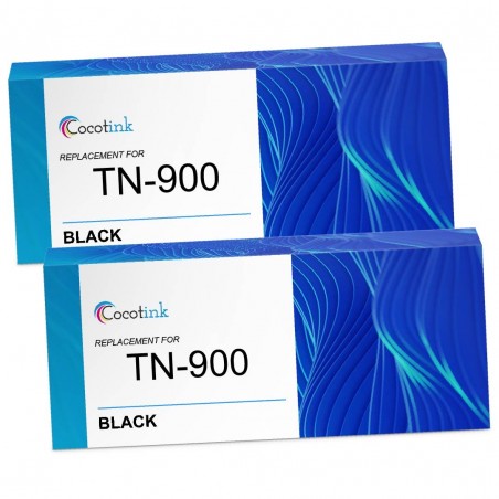 Toner équivalent à Brother TN-900BK 2PK Pack de 2 Noir Toner équivalent à Brother TN-900BK 2PK Pack de 2 Noir